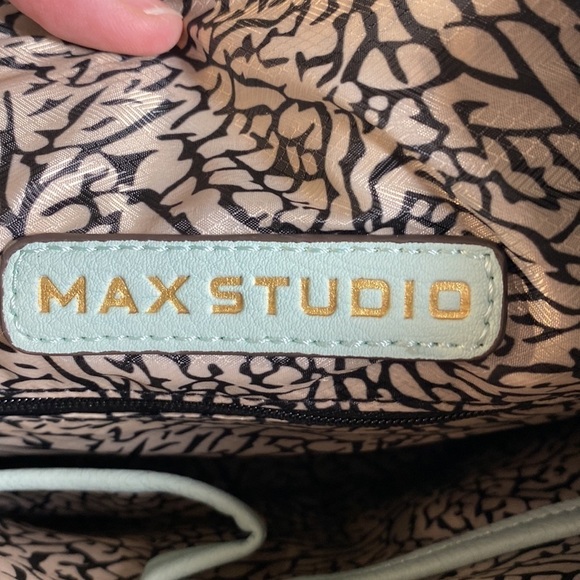 Max Studio Light Blue Studded Backpack - Picture 7 of 12